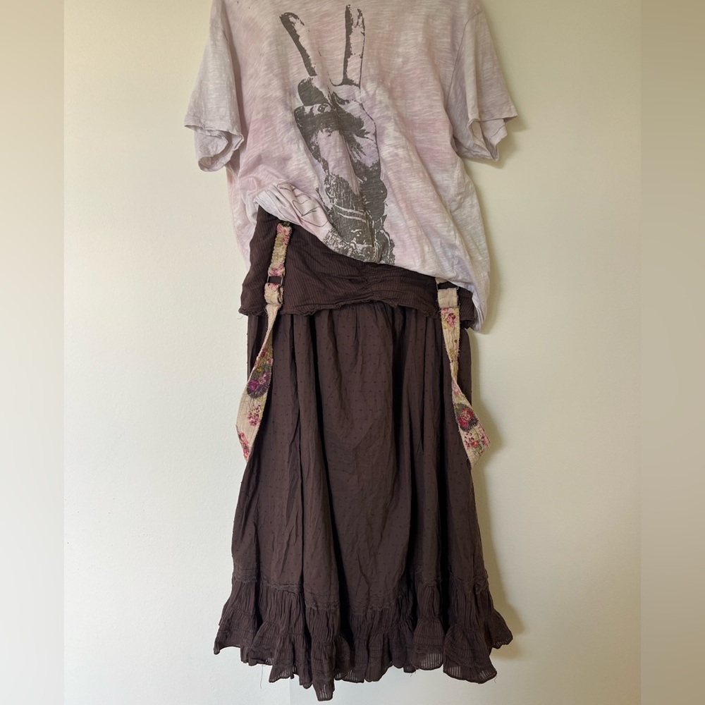 Vintage cotton skirt / size medium - Picture 4 of 14